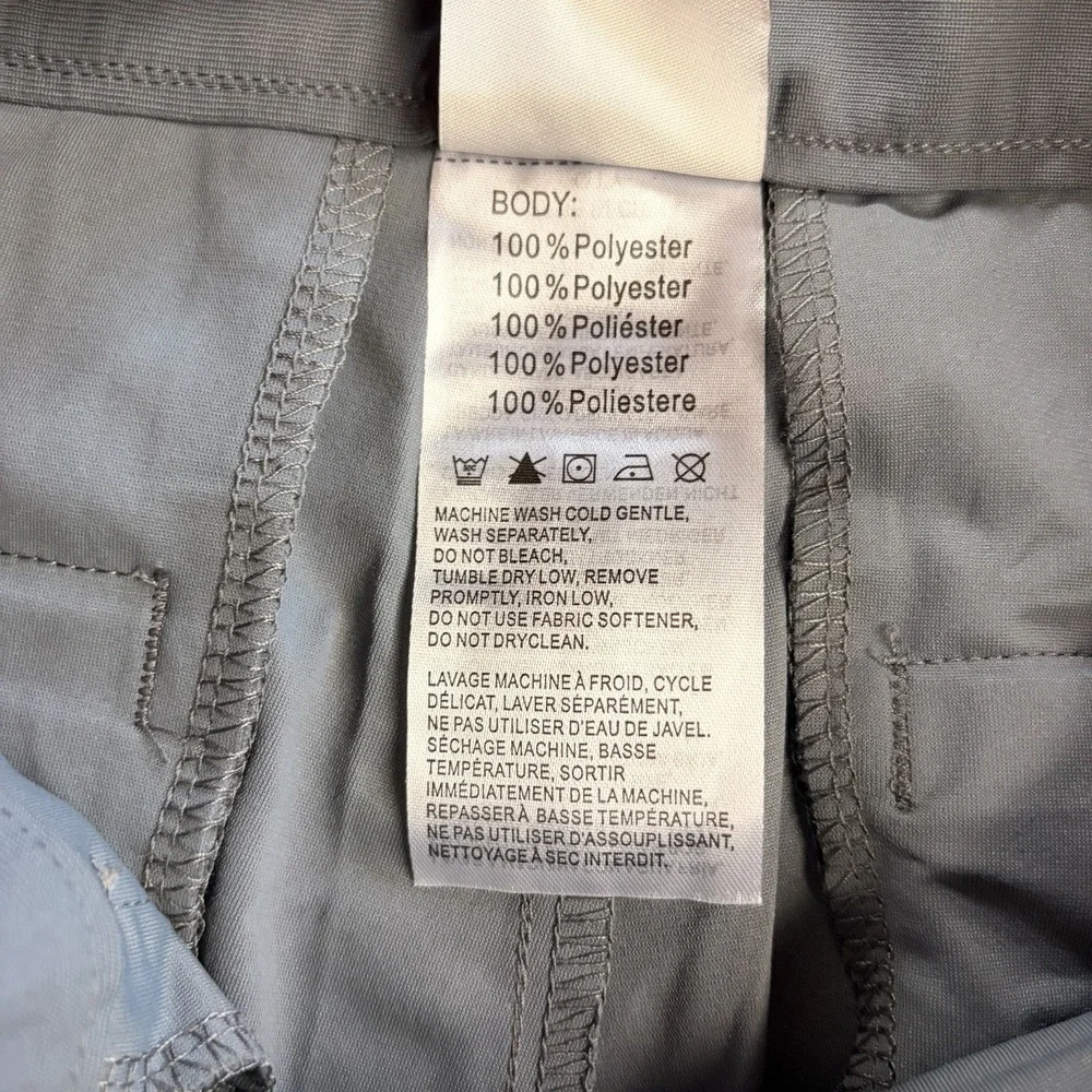 Soothfeel Mens Shorts 30W Gray Performance Golf Chino Flat Front NWT
